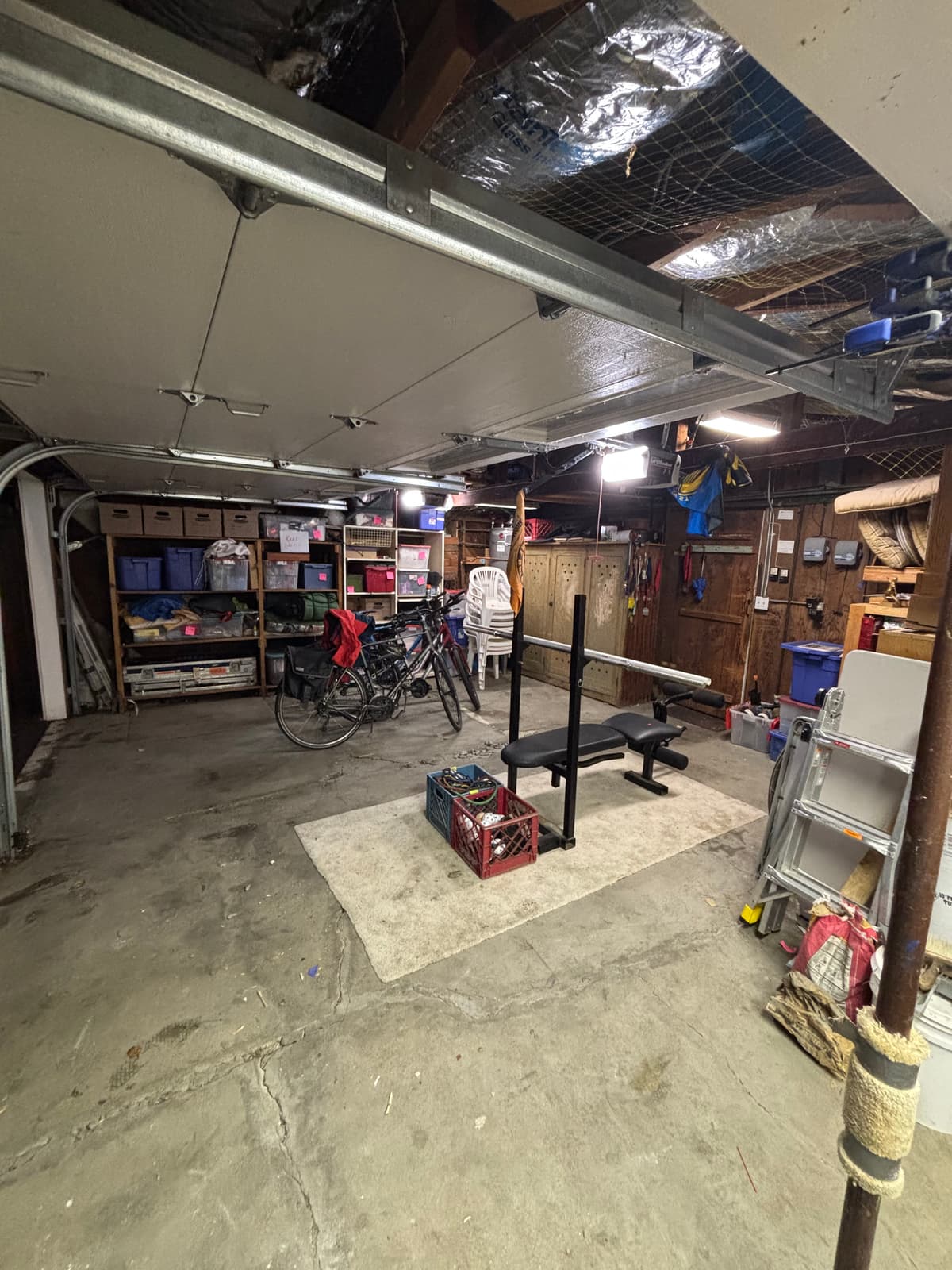 Clean organized garage after execution